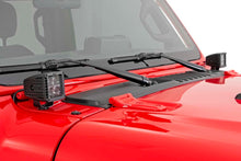 Load image into Gallery viewer, Rough Country - Jeep 2 Inch LED Cube Easy-Mount Kit - Black Series W/ Amber DRL (18-21 Wrangler JL / 20-21 Gladiator) - 70060