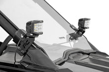 Load image into Gallery viewer, LED Light - A Pillar Mount - 2 In. Black Pair - Amber DRL - Polaris RZR PRO XP