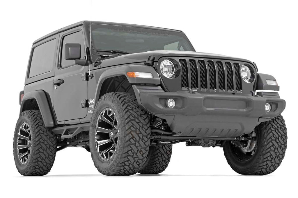 Rough Country Contoured Drop Steps - 2 Door - Jeep Wrangler JL 4WD (2018-2023)