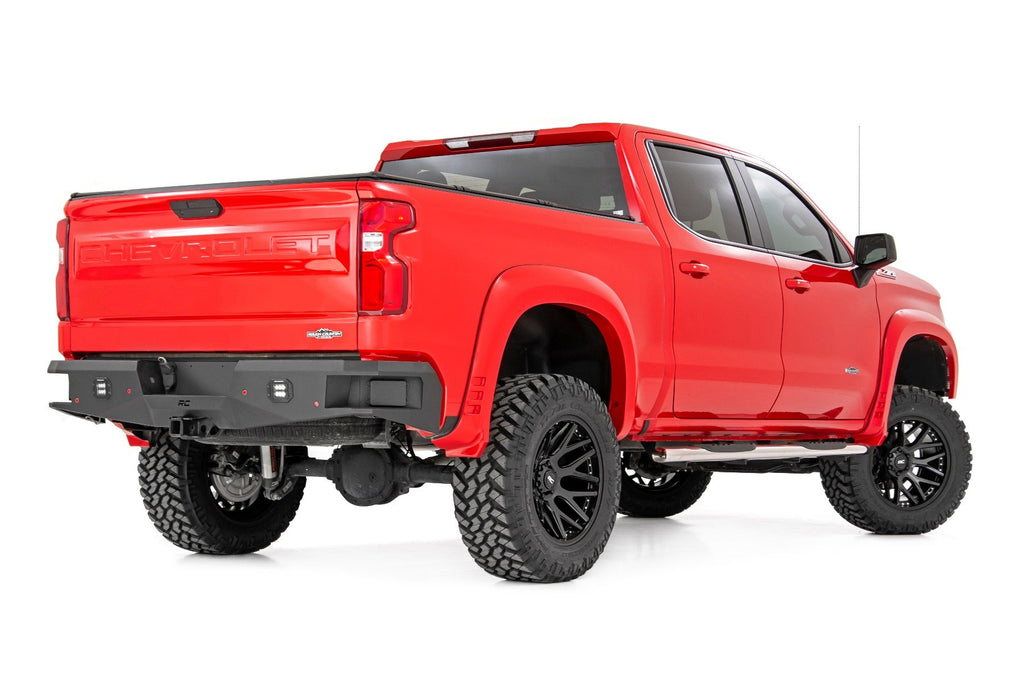 Rough Country Oval Steps - Stainless - Crew Cab - DEF Tank - Chevy GMC 1500 2500HD (19-23)