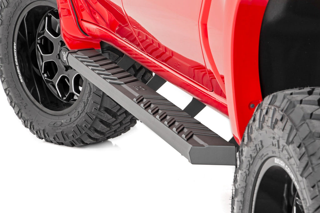 Rough Country BA2 Running Board - Side Step Bars - Chevy GMC 1500 2500HD (19-23)