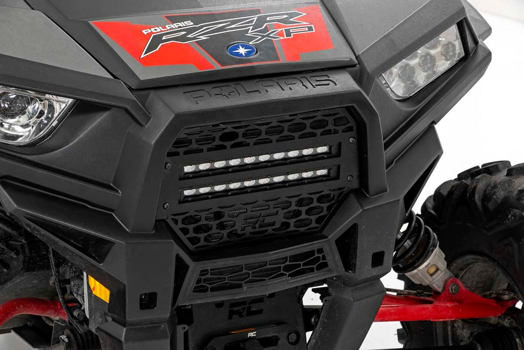 Grille Kit - 10 In. Black Slimline LED Pair - Polaris RZR XP 1000