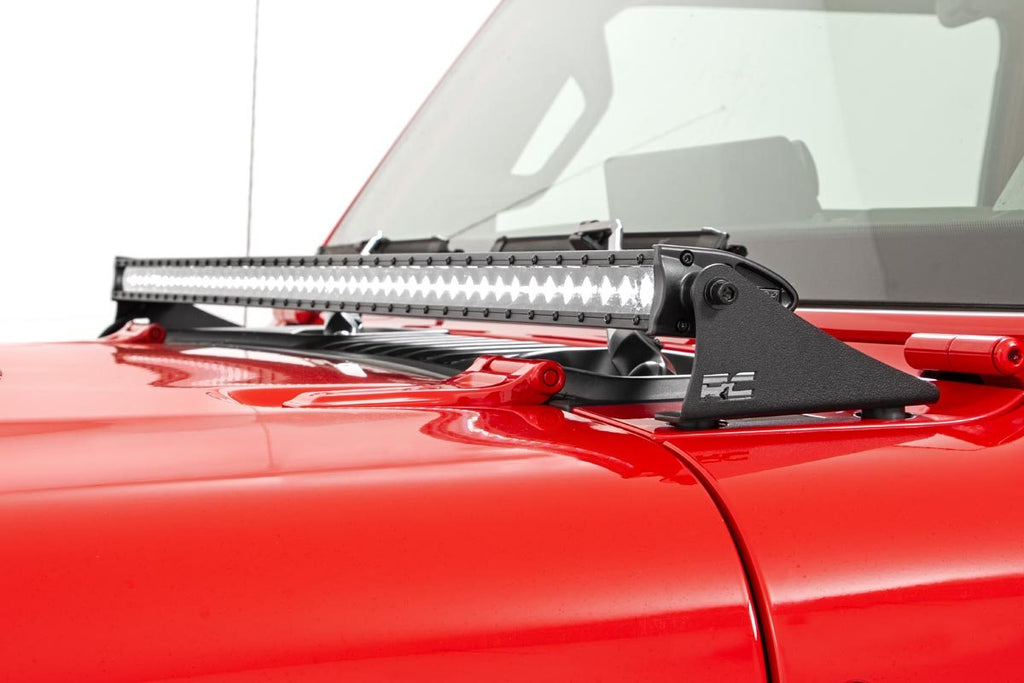 LED Light - Cowl Mnt - 50 In. Spectrum Single Row - Jeep Gladiator JT (20-23) Wrangler JL (18-23)