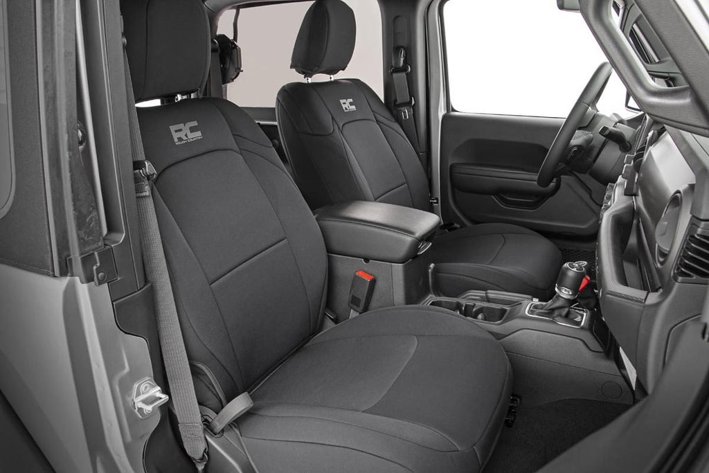 Rough Country Seat Covers - Front And Rear - Jeep Wrangler JL 4WD (2018-2023)