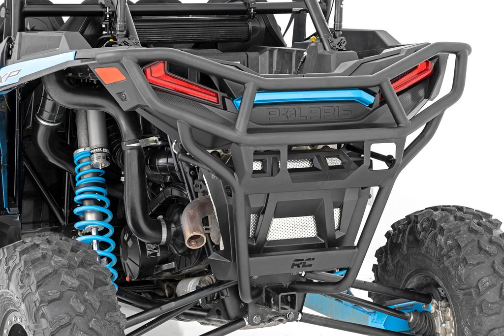 Rough Country Tubular Bumper - Rear W Receiver Hitch - Polaris RZR XP1000