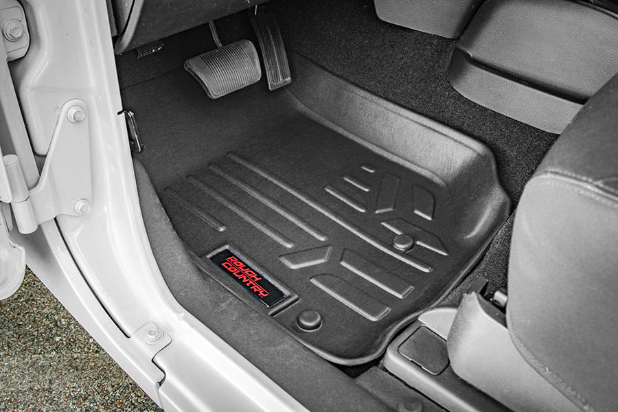 Rough Country Floor Mats - FR & RR - 4 Door - Jeep Wrangler JL 4WD (2018-2023)