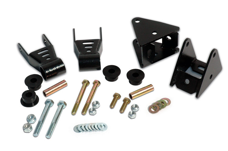 Rough Country Front Shackle Reversal Kit - Jeep Wrangler YJ 4WD (1987-1995)