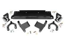 Load image into Gallery viewer, Rough Country Winch Mount Plate - Factory Bmpr - D-Rings - Jeep Wrangler JK (07-18)