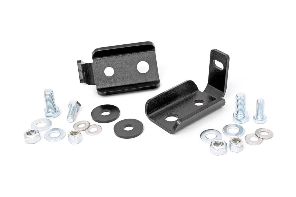 Rough Country Shock Relocation Brackets - Front - Jeep Wrangler JK (2007-2018)