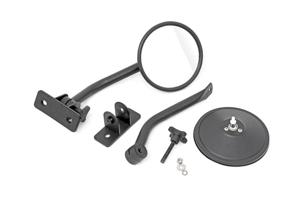 Rough Country Round Trail Mirror - Jeep Wrangler JK (2007-2018)