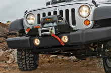 Load image into Gallery viewer, Rough Country Winch Mount Plate - Factory Bmpr - D-Rings - Jeep Wrangler JK (07-18)