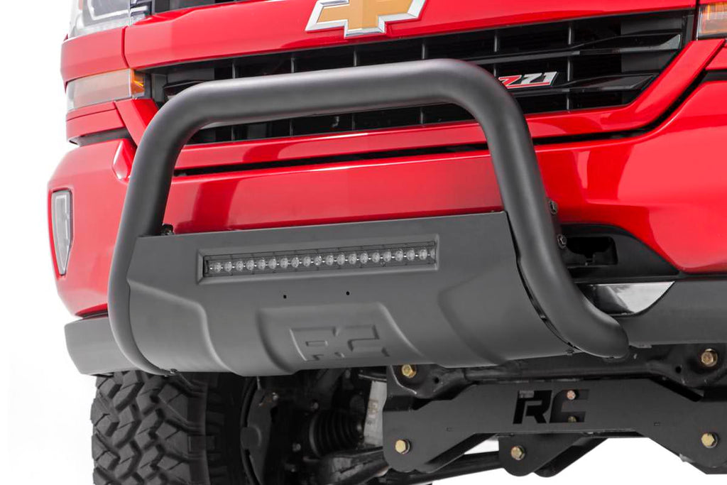 Rough Country Black Led Bull Bar - Toyota Tacoma 2WD 4WD (2016-2023)