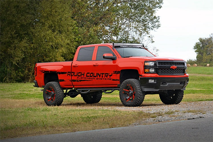 Rough Country - LED Light Mount - Upper Windshield - 54" Curved - Chevy/GMC SUV 1500 (15-20) - 70514B