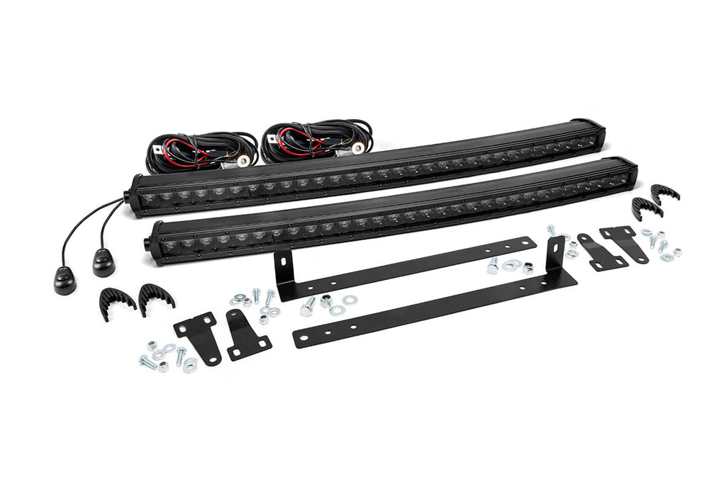 Rough Country - LED Light - Grille Mount - Dual 30" Black Single Row - Ford F-150 (09-14) - 70662