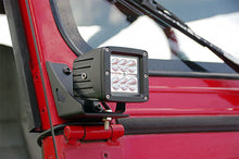 Load image into Gallery viewer, Rough Country - LED Light Mount - Lower Windshield - Pod Pair - Jeep Wrangler YJ (87-95) - 70510
