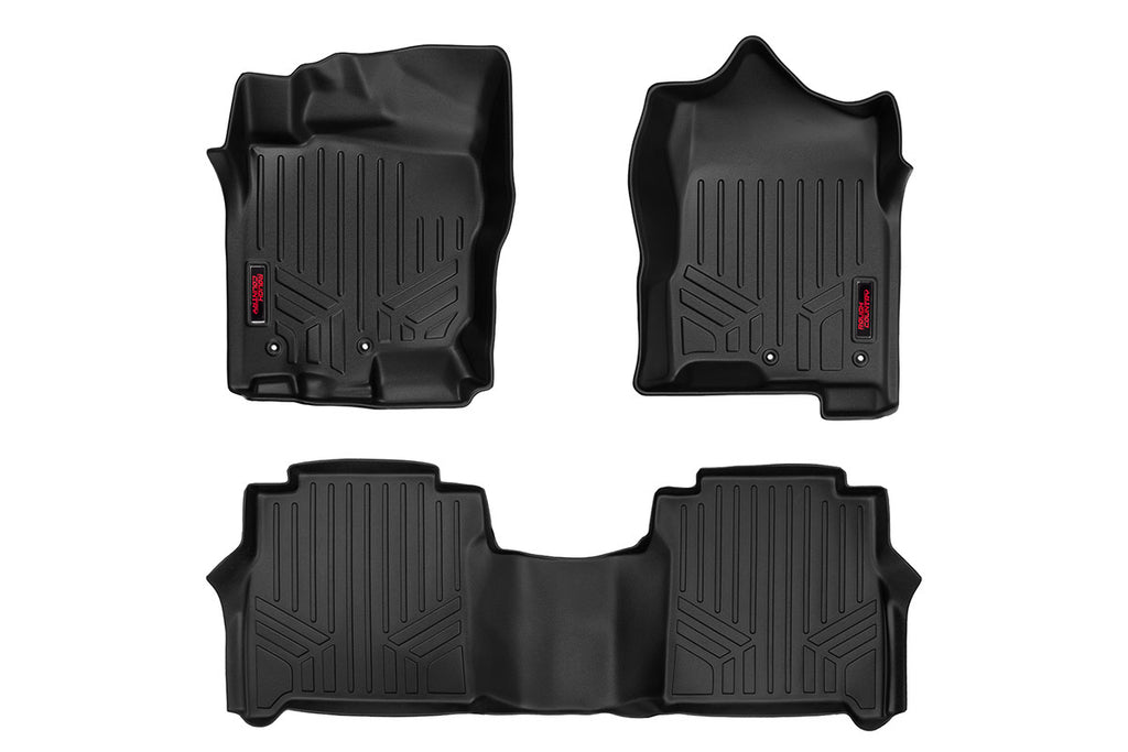 Rough Country Floor Mats - FR & RR - Crew Cab - Nissan Titan (17-21) Titan XD (16-21)