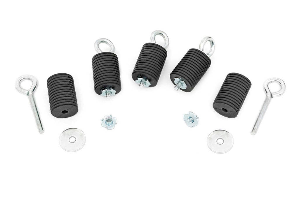Rough Country Bed Tie Down Kit - 1-7 16 In Diameter - 5 Pieces - Polaris Ranger 1000XP 900XP (14-20)