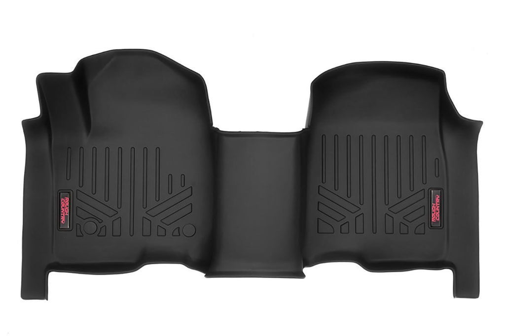Rough Country Floor Mats - Front - Over Hump - Chevy GMC 1500 2500HD 3500HD (19-23)