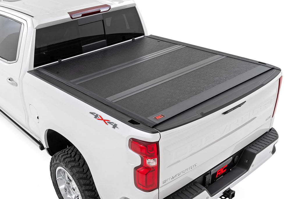 Hard Low Profile Bed Cover - 6'7 In. Bed - Rail Cap - Chevy GMC 1500 2500HD 3500HD (14-19)