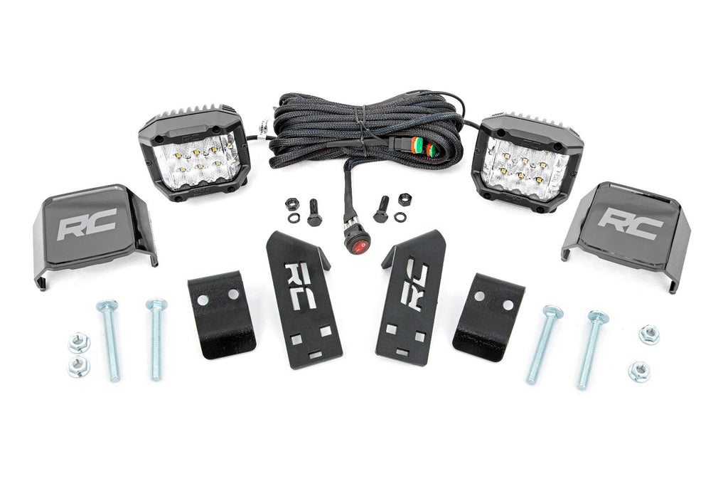 LED Light - A Pillar Mount - 2 In. Chrome Pair - Wide Angle - Polaris RZR PRO XP