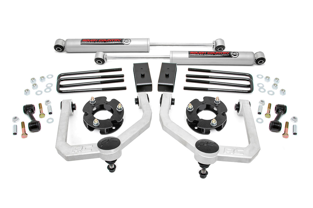 Rough Country 3 Inch Lift Kit - N3 Shocks - Nissan Titan 2WD 4WD (2004-2021)