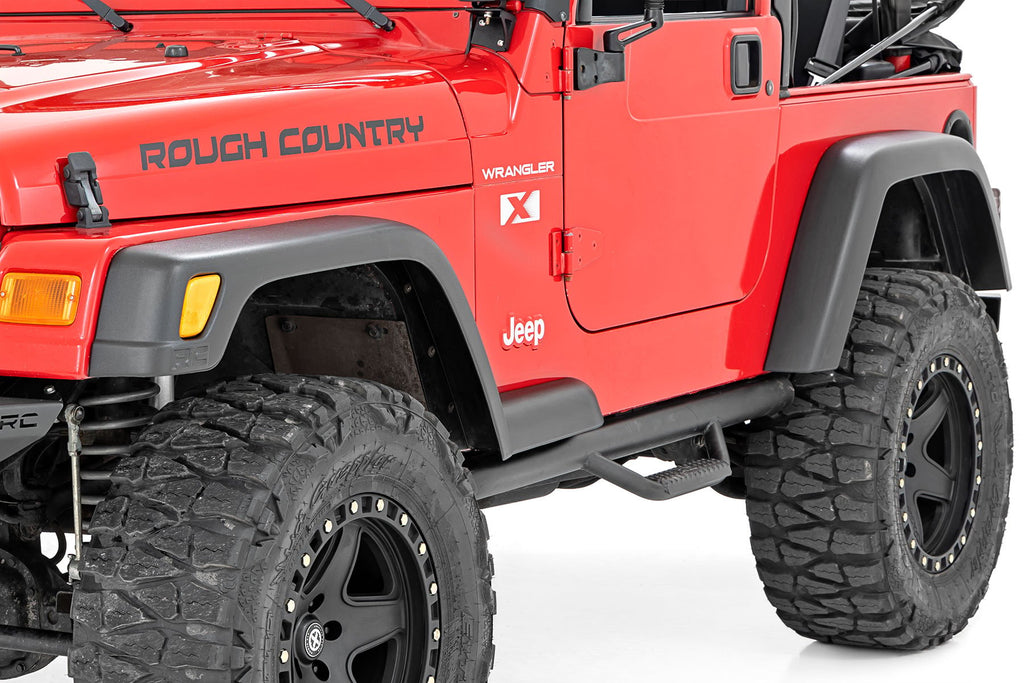 Rough Country Fender Flare Kit - 5.5 In. Wide - Jeep Wrangler TJ 4WD (1997-2006)