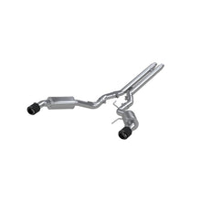 Load image into Gallery viewer, MBRP Ford Mustang GT 5L(Coupe) 3in Catback Dual Split Rear w/ 4.5in Carbon Fiber Tips (Street)