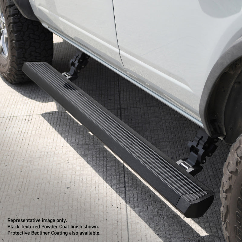 Go Rhino Jeep Gladiator 4dr E-BOARD E1 Electric Running Board Kit - Bedliner Coating