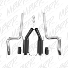 Load image into Gallery viewer, MBRP Ford Mustang GT 5.0L 3in Cat Back Dual Split Rear Street Version 4in Tips - Black