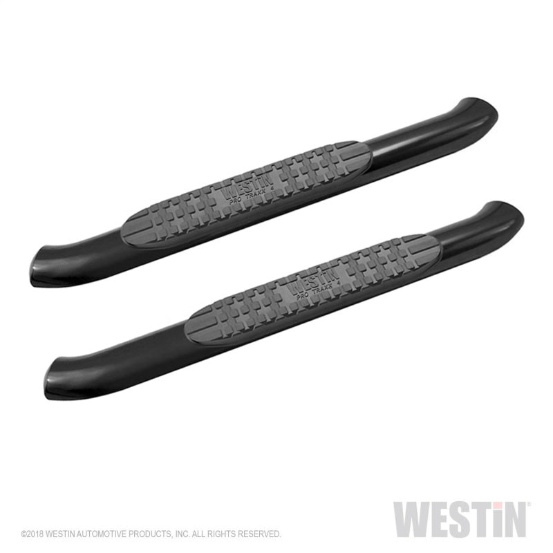 Westin 18+ Jeep Wrangler JL 2DR PRO TRAXX 4 Oval Nerf Step Bars - Textured Black