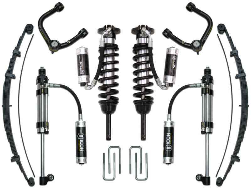 ICON 05-21 Toyota Tacoma 0-3.5in/16-21 Toyota Tacoma 0-2.75in Stg 10 Suspension System w/Tubular Uca