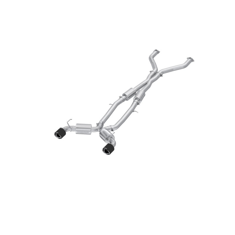 MBRP Nissan Z 3.0L Armor Pro T304 Stainless Steel 3in Cat-Back Dual Rear Exit w/ 5in OD CF Tip