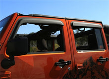 Load image into Gallery viewer, Rugged Ridge Window Visors Matte Black 4-Door Jeep Wrangler