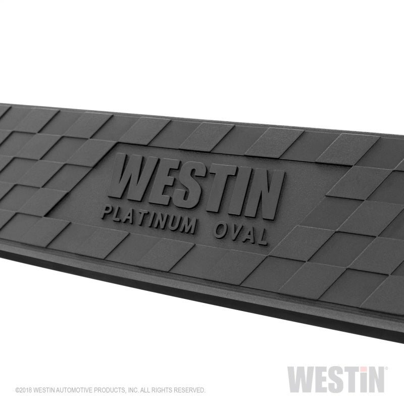 Westin Chevrolet Silverado/Sierra 1500 Crew Cab Platinum 4 Oval Nerf Step Bars - Black