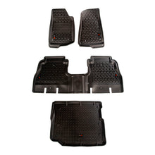 Load image into Gallery viewer, Rugged Ridge Floor Liner Front/Rear/Cargo Black Jeep Wrangler JL 4 Dr (Excl. 4XE Models)
