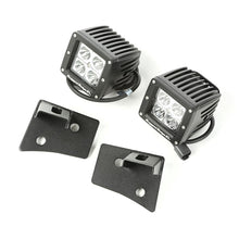 Load image into Gallery viewer, Rugged Ridge Jeep Wrangler JK Textured Black Square Windshield LED Kit w/ Brackets
