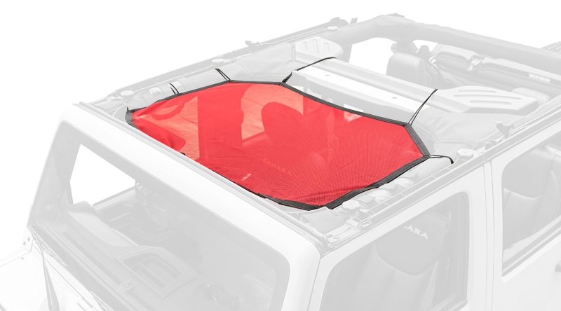 Rugged Ridge Eclipse Sun Shade Front Red Jeep Wrangler