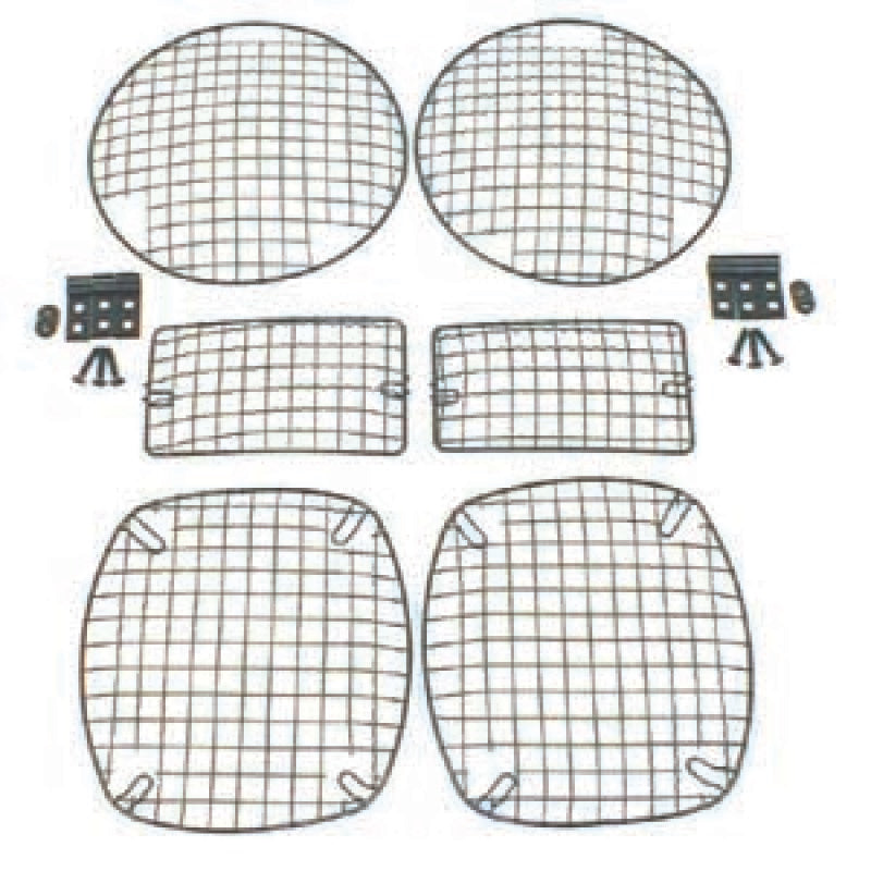 Rugged Ridge Jeep Wrangler TJ Black Stone Guard Set