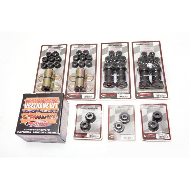 Rugged Ridge Total Bushing Kit Black Jeep CJ5 & CJ7