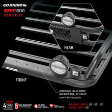 Load image into Gallery viewer, Go Rhino SRM 600 Basket Style Roof Rack 55in. - Tex. Blk