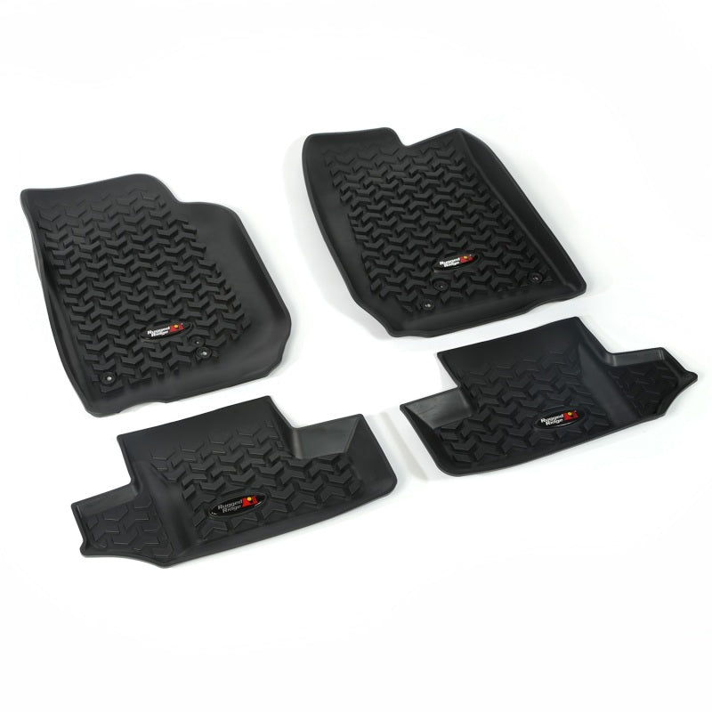 Rugged Ridge Floor Liner Front/Rear Black Jeep Wrangler JK 2 Dr