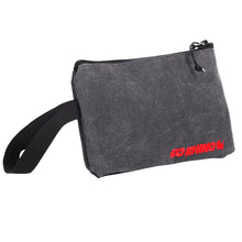 Load image into Gallery viewer, Go Rhino XVenture Gear Zipped Pouch - Large (12in. Wide Pocket / 6.5in. Hand Strap) Canvas - Black