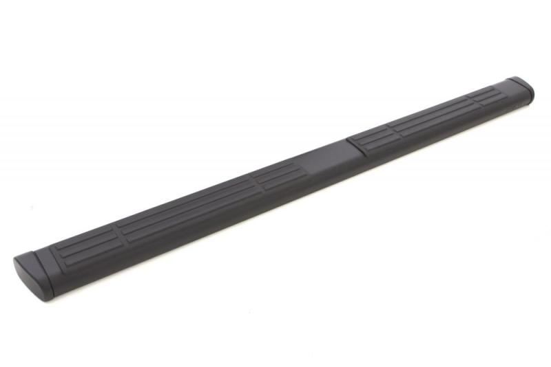 Lund Chevy Silverado 1500 Ext. Cab 6in. Oval Straight Black Nerf Bars - Black