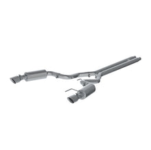 Load image into Gallery viewer, MBRP Ford Mustang GT 5.0 Convertible T409 3in Cat Back Dual Split Rear Exit (Street Version)