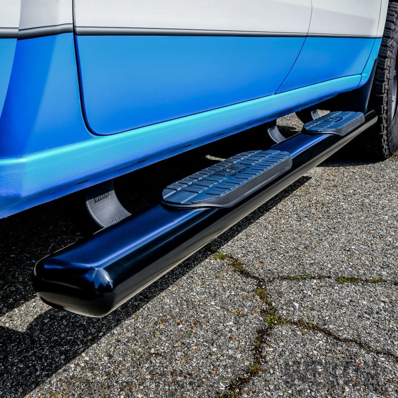 Westin 19+ Chevrolet Silverado Crew Cab PRO TRAXX 6 Oval Nerf Step Bars - Black