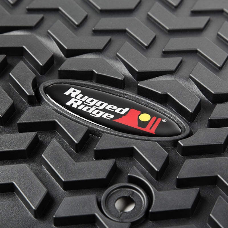 Rugged Ridge Floor Liner Front Black Jeep Wrangler Unlimited JK 4 Dr