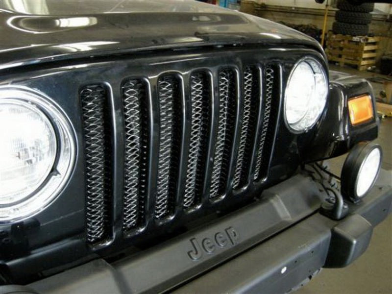Rampage Jeep Wrangler(TJ) Grille 3D Single Piece - Black