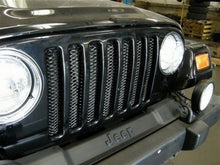 Load image into Gallery viewer, Rampage Jeep Wrangler(TJ) Grille 3D Single Piece - Black