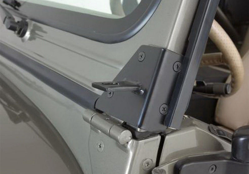 Rampage Jeep CJ5 Windshield Hinge Light Bracket - Black