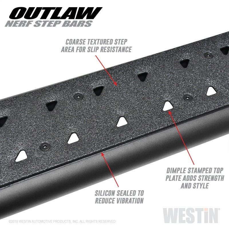 Westin 14+ Chevrolet/GMC Silv/Seirra 1500 Double Cab Outlaw Nerf Step Bars